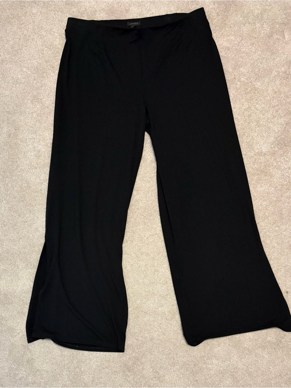 Women’s J. Jill Black Wide-Leg Stretch Pull-On Pants